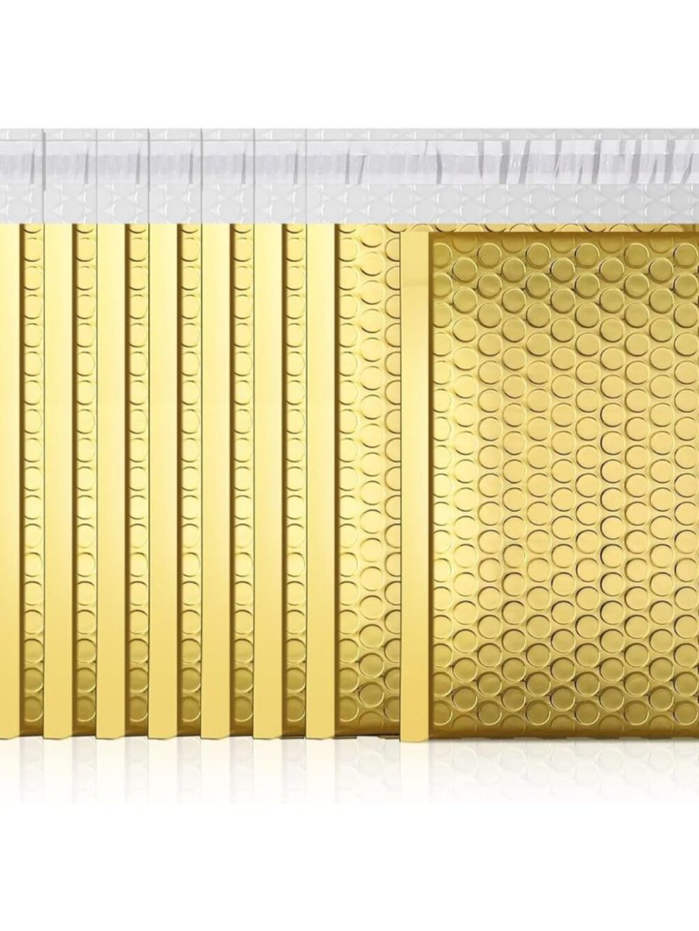 Gold Bubble Mailers 6x10 "50 Pack Durable Metallic Bubble Envelopes